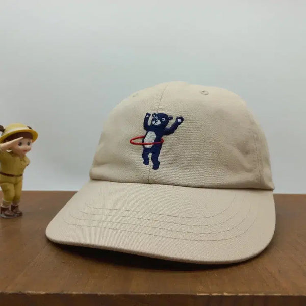 [BUNJANG] SUPERVISION Hulahoop Lettering Embroidery Americazi Baseball Cap Sand / 슈퍼비전 훌라후프 레터링 자수 아메카지 야구 모자 샌드