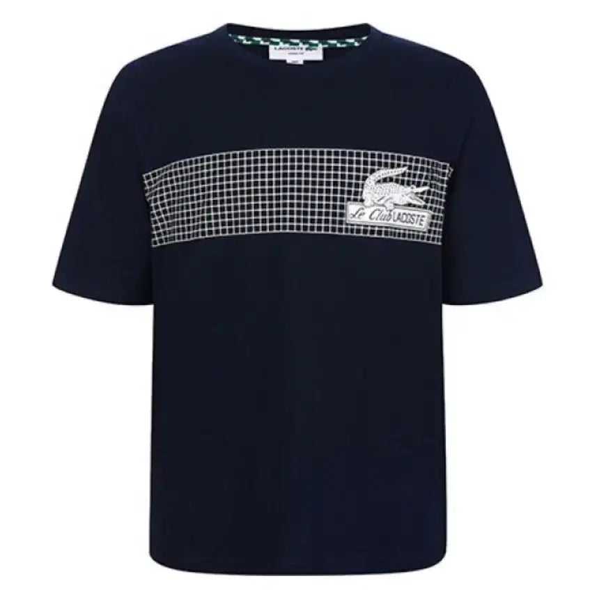 [BUNJANG] Lacoste Tennis Club Short Sleeve T-Shirt Navy / 라코스테 테니스 클럽 반팔 네이비