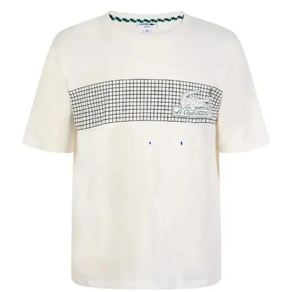 [BUNJANG] Lacoste Ivory Short-Sleeve T-Shirt Size 100 / 라코스테 반팔티 아이보리