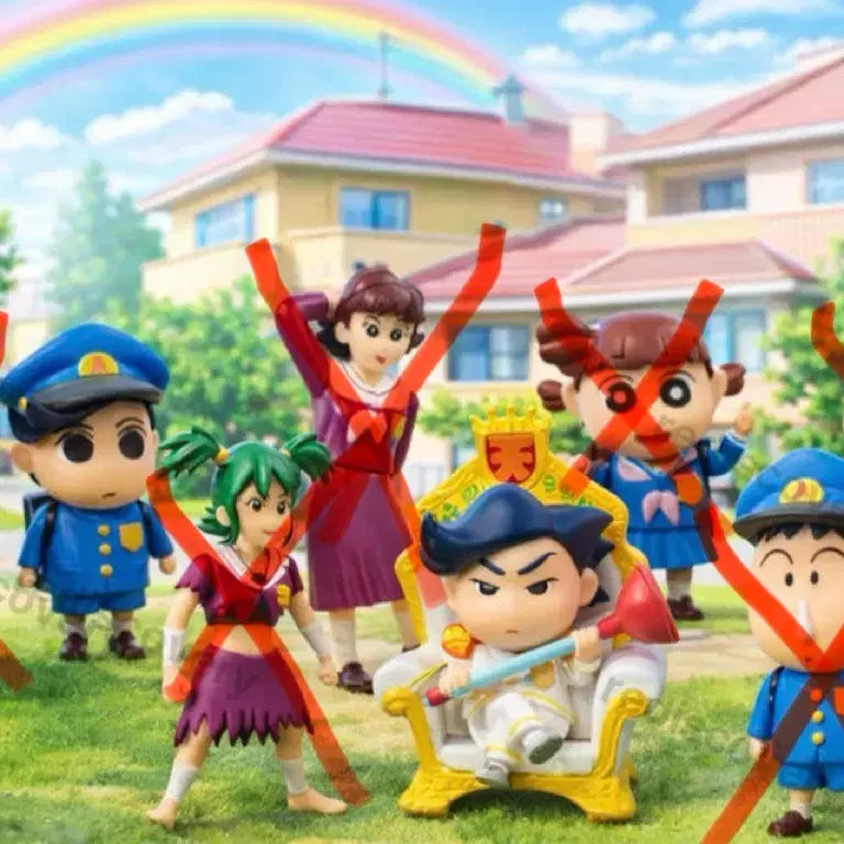 [BUNJANG] Shin-chan Crayon Shin-chan Tenkaichi Ddrip Quarter Gacha Figures (2 Types: Harry, Hidden) - Bundle Set / 미개봉,일괄) 짱구 천하제일 떡잎 가챠 피규어 2종(철수,히든)