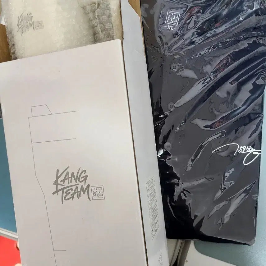 [BUNJANG] Kang Min-cheol Team T-Shirt (XL) & Tumbler Set / 강민철T 강팀 굿즈 ㅡ티셔츠(XL) + 텀블러