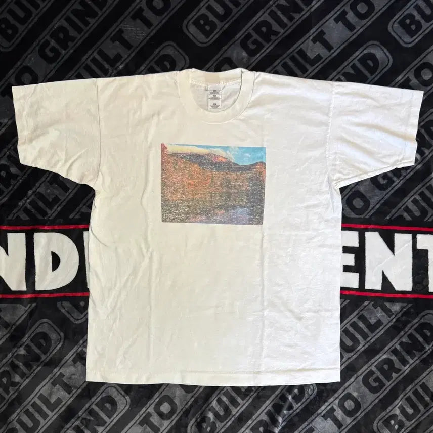 [BUNJANG] Fruit of the Loom Single Stitch T-Shirt White / 싱글 스티치 프룻 오브 더 룸 티 셔츠 화이트