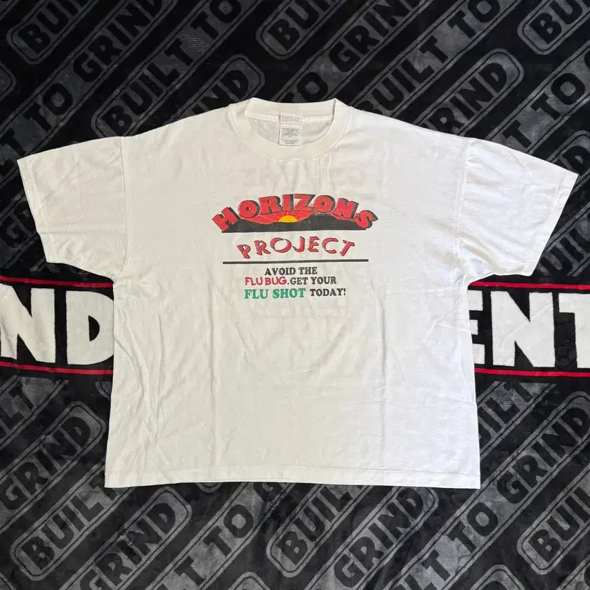[BUNJANG] Single Stitch Hanes T-shirt White / 싱글 스티치 헤인즈 티셔츠 화이트
