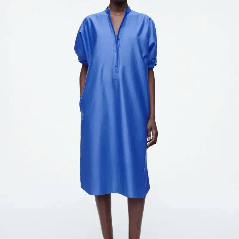 [BUNJANG] COS Blue Shirt Dress / (택O) COS 블루 셔츠 원피스