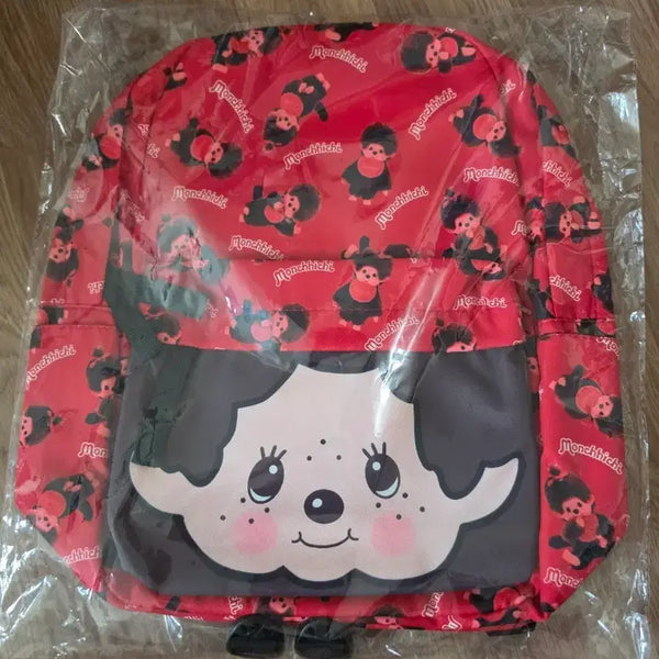 [BUNJANG] Monchhichi Red Backpack / 몬치치 빨간색 백팩