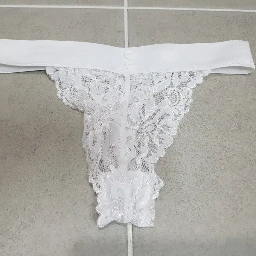 [BUNJANG] White Women's Thong Underwear (Used, Size M) / (중고) 화이트 여성 티팬티 속옷