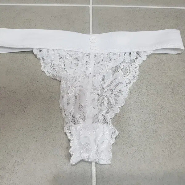 [BUNJANG] White Women's Thong Underwear (Used, Size M) / (중고) 화이트 여성 티팬티 속옷