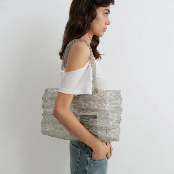 [BUNJANG] Gimaguas Mesh Bora Bag Silver / 기마구아스 gimaguas 메쉬 백 실버 bora bag