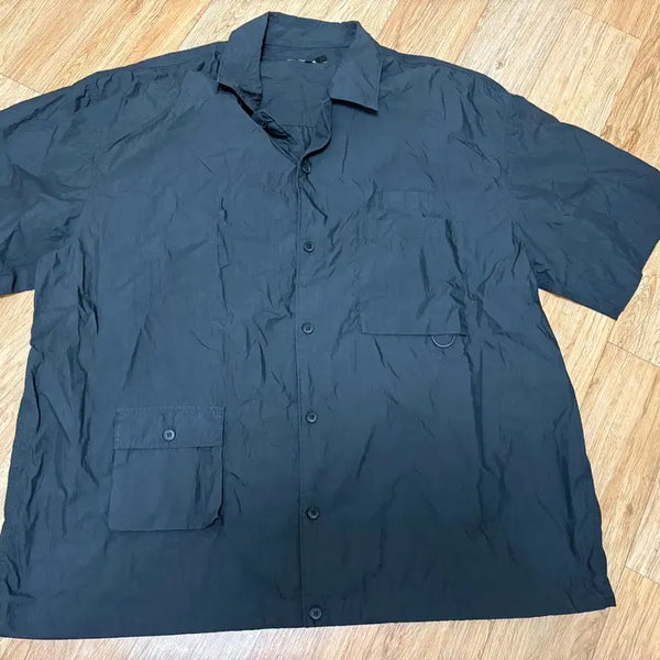 [BUNJANG] Unspecified Brand City Leisure CN Oversized Glassis Pocket Short Sleeve Shirt / 무탠다드 시티 레저 CN 오버사이즈 글래시스 포켓 반소매 셔츠