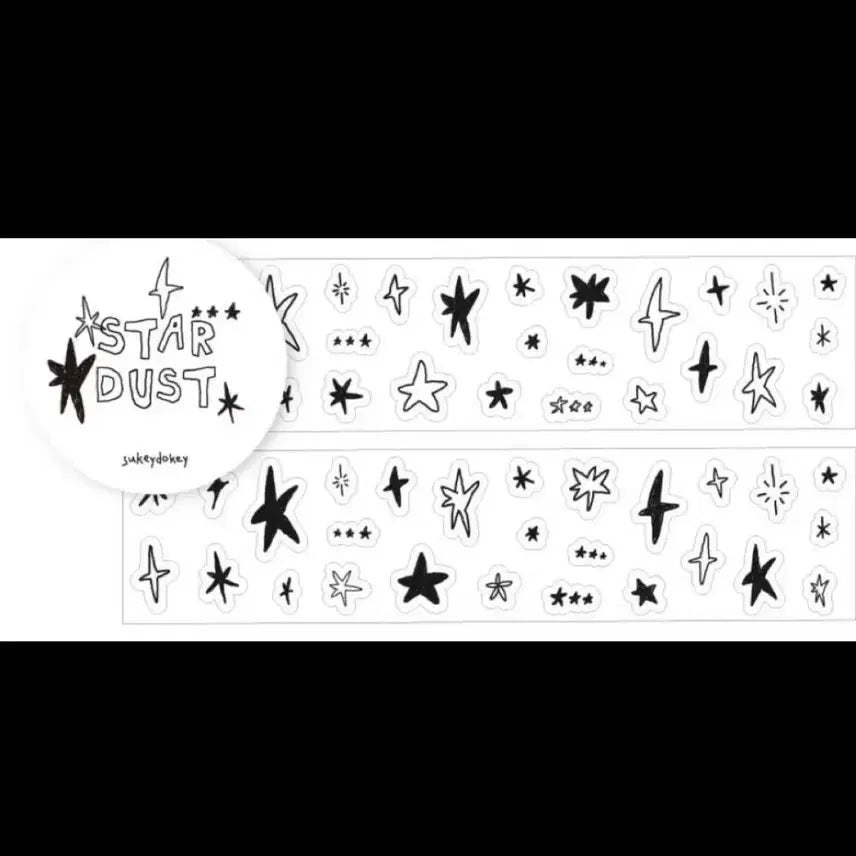 [BUNJANG] Sookidoki Stardust Glitter Kiss Cut Sticker (1m) / 1m 수키도키 스타더스트 별가루 키스컷
