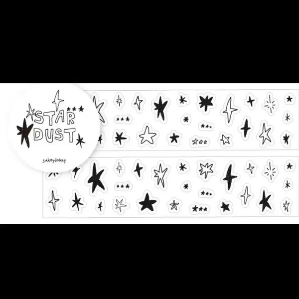 [BUNJANG] Sookidoki Stardust Glitter Kiss Cut Sticker (1m) / 1m 수키도키 스타더스트 별가루 키스컷