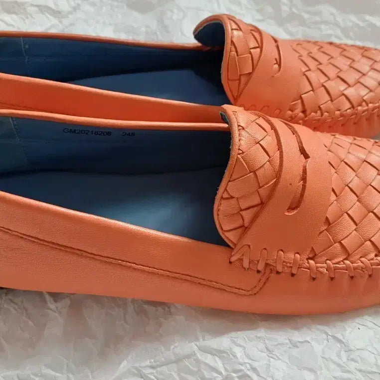 [BUNJANG] Geiger Women's Orange Flat Shoes / 가이거 245