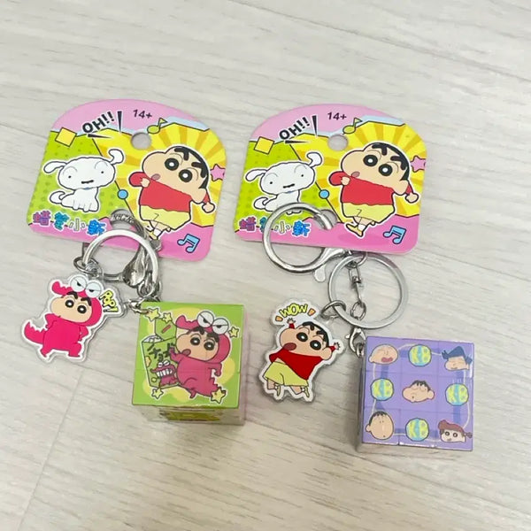 [BUNJANG] Crayon Shin-chan Cube Keychain (Sealed) / [미개봉] 짱구 큐브 키링