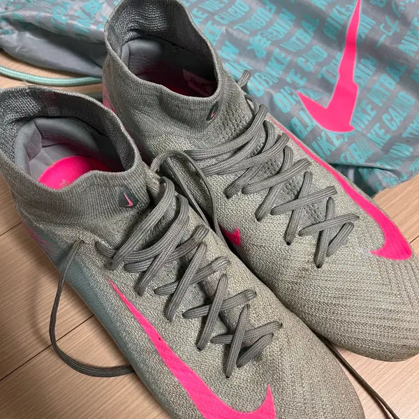 [BUNJANG] Nike Zoom Mercurial Superfly 10 Elite FG Ocean Cube Pink Blast Soccer Cleats / 나이키 줌 머큐리얼 슈퍼플라이 10 엘리트 FG 오션 큐브 핑크 블라스트