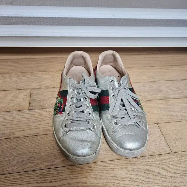 [BUNJANG] Gucci Sneakers Silver US 9-9.5 / 구찌 스니커즈 실버 270~275