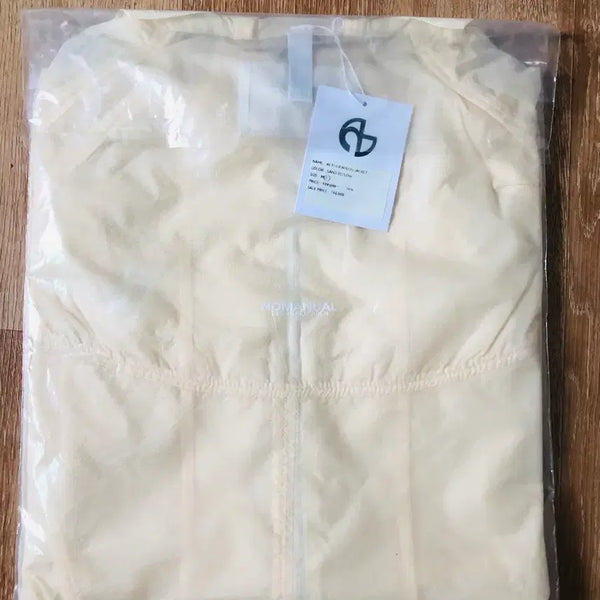 [BUNJANG] Nomaterial AETHER Nylon Windbreaker Hooded Jacket Yellow L / 노매뉴얼AETHER 나일론바람막이후드자켓옐로우L 새상품