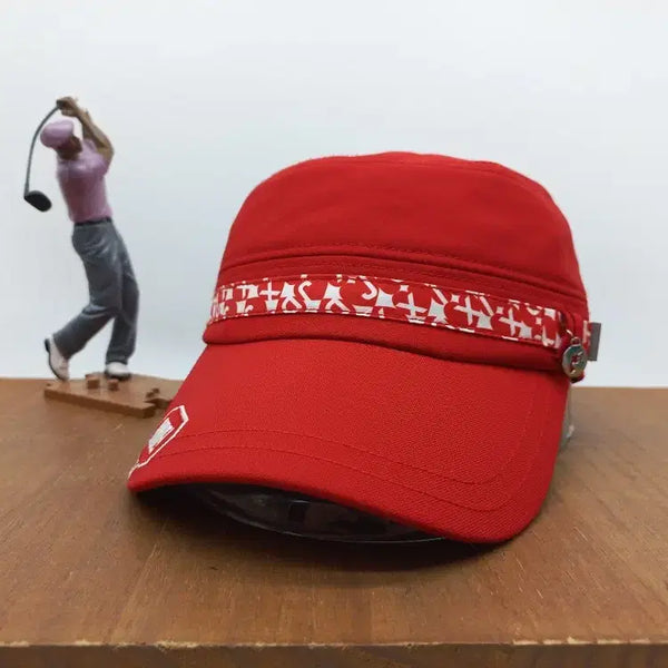 [BUNJANG] JDX JQD Pattern Functional Golf Ball Cap Red / JDX 제이디엑스 필드 골프 야구 볼캡 전판 JQD 패턴 기능성 모자 레드