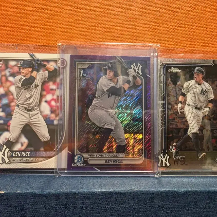 [BUNJANG] Ben Rice Baumann First Edition Purple /250 Chrome Rookie Card / [3장] 벤 라이스(Ben Rice) 바우만 퍼스트 한정 등
