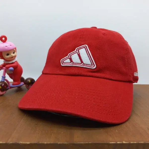 [BUNJANG] Adidas Y2K Vintage Equipment Big Logo Performance Ball Cap Red / Y2K 아디다스 올드스쿨 퍼포먼스 이큅먼트 빅로고 빈티지 볼캡 모자 레드