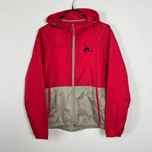 [BUNJANG] Nepa Red Beige Hooded Windbreaker Jacket (Men's L) / 네파 후드 바람막이 자켓 점퍼 남100 L 라덴 빈티지