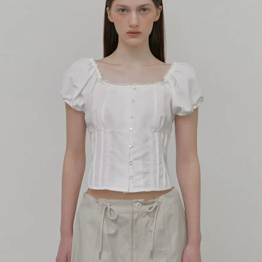 [BUNJANG] ETMON Lace Pintuck Blouse / 에트몽- Lace Pintuck Blouse (레이스핀턱 블라우스)