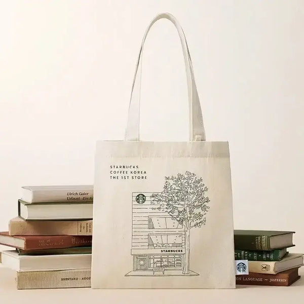 [BUNJANG] Starbucks 1st Store Tote Bag / 스타벅스 1호점 북백
