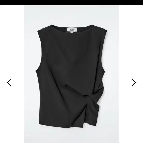 [BUNJANG] COS Twist Black Sleeveless Top / 새상품 / COS 트위스트 블랙 탑