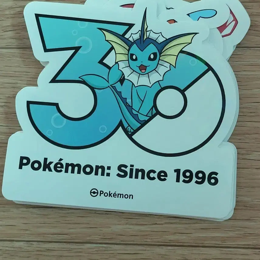 [BUNJANG] Pokemon 30th Anniversary Starmie Sticker Set (Eeveelutions) / 포켓몬 30주년 기념 스티커 샤미드 판매 이브이 이브이즈