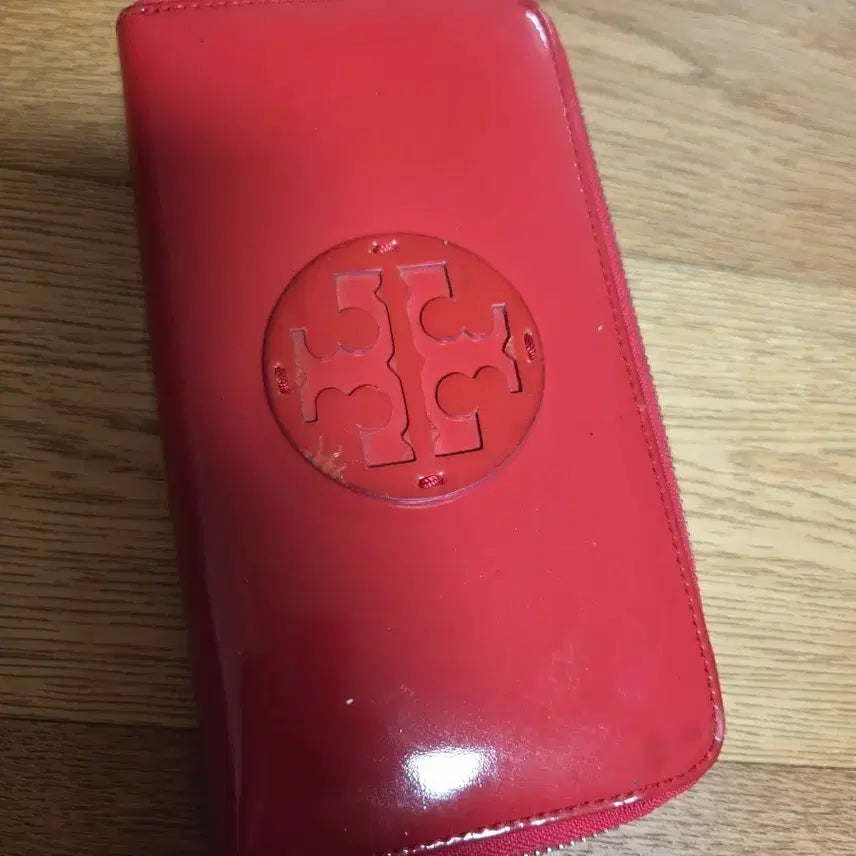 [BUNJANG] Red Enamel Long Wallet Women's Wallet / 레드 에나멜 장지갑 여성지갑