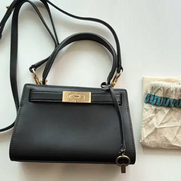 [BUNJANG] Tory Burch Lee Radziwill Petite Satchel Black Leather Bag / 토리버치 Lee Radziwill Petite Satchel 블랙 정품 새상품급