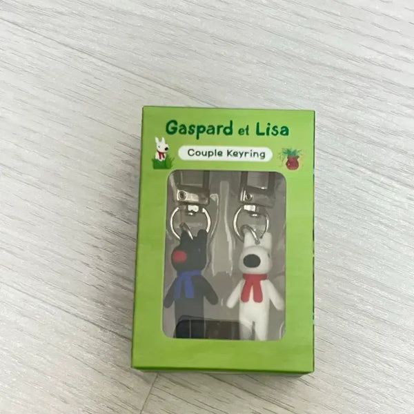 [BUNJANG] Gaspar & Lisa Couple Keyring (Sealed) / [미개봉] 가스파르 에 리사 커플 키링