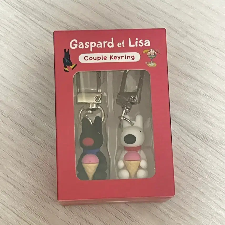 [BUNJANG] Gaspard et Lisa Couple Keyring Set (Sealed) / [미개봉] 가스파드앤리사 커플 키링 세트