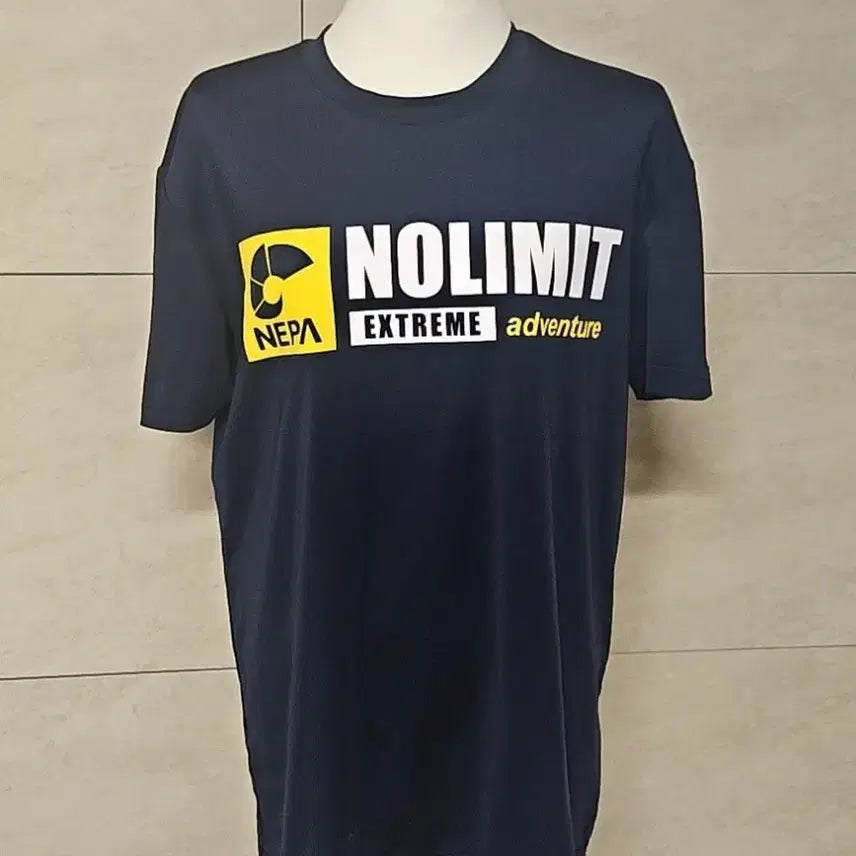 [BUNJANG] Nepa Nolimit Extreme Adventure T-Shirt Navy / 네파 놀리밋 익스트림 어드벤쳐 반팔티 네이비