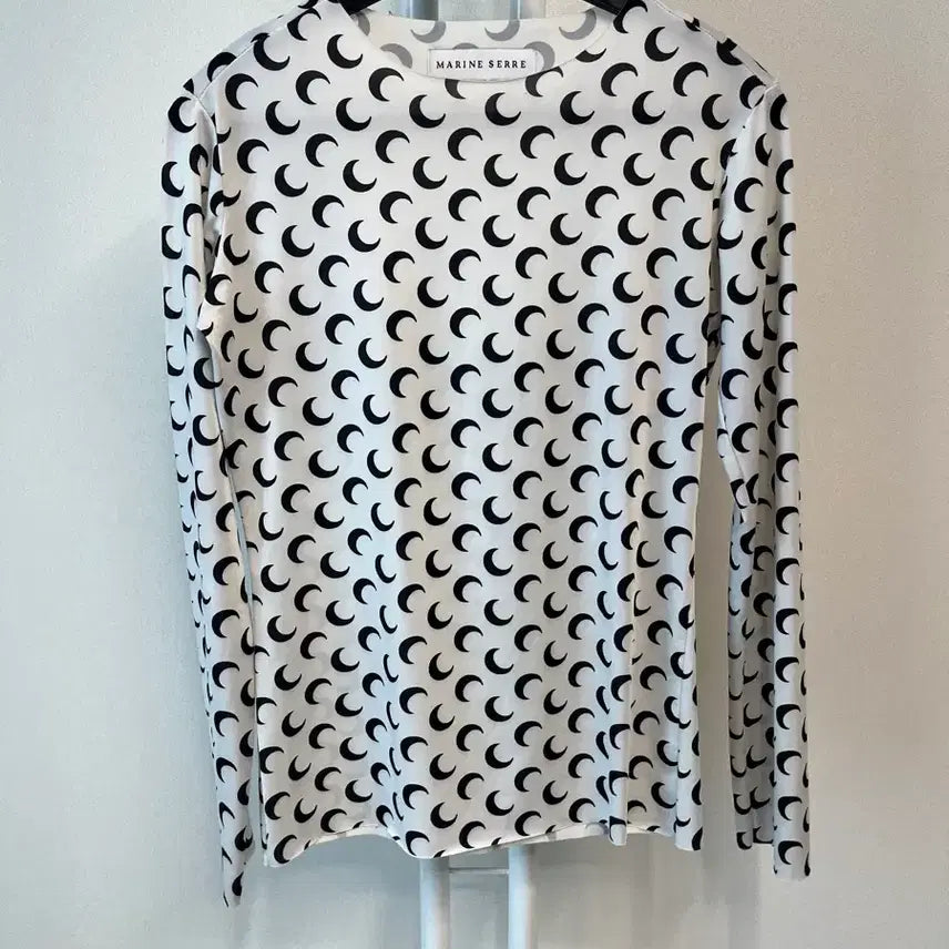 [BUNJANG] Marine Serre Moon Skin Top - White, Size M / 마린세르 문 스킨탑