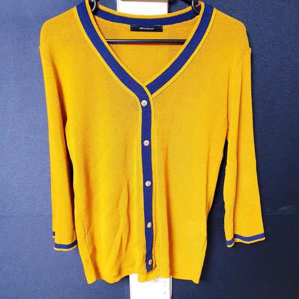 [BUNJANG] Nice Clab 7/10 Sleeve Cardigan (Brown, Free Size) / 진짜만원 나이스클랍  7부가디건 55 66