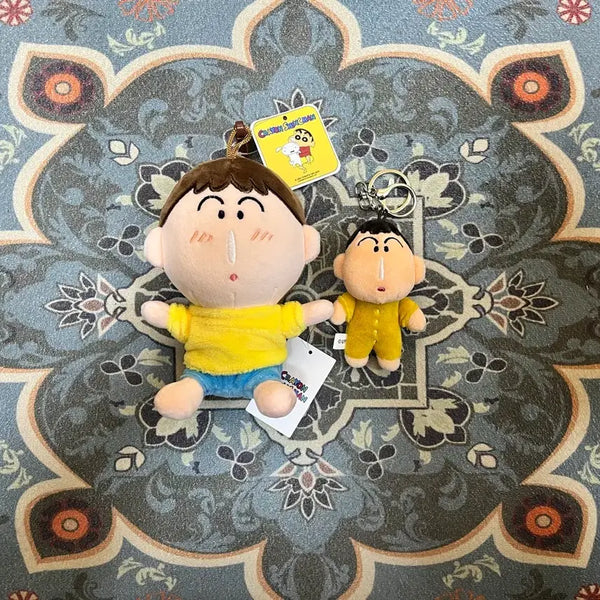[BUNJANG] Crayon Shin-chan Figure Keyring Set (13cm + Sleepwear Ver.) / 짱구_ 맹구 인형키링 13cm + 잠옷친구들 맹구 인형키링 세트 새상품