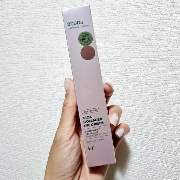 [BUNJANG] VT Cica Collagen Eye Cream with Micro-Vibration Device (15ml) / 미세진동 디바이스 VT 시카 콜라겐 아이크림 15ml