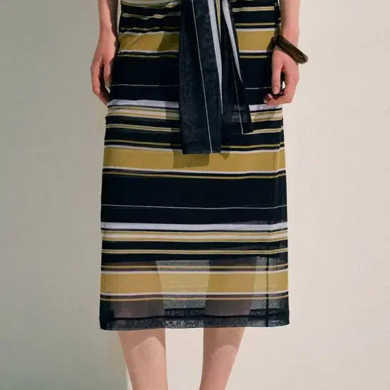 [BUNJANG] SYSTEM 26 Stripe Skirt / SYSTEM 26년 스트라이프 스커트 새상품