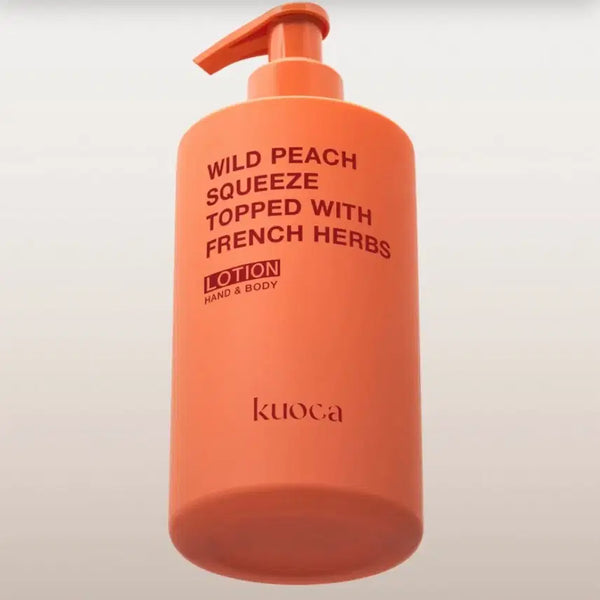 [BUNJANG] Kuoca Wild Peach Hand & Body Lotion (300ml) / 쿠오카 와일드피치 핸드&바디로션