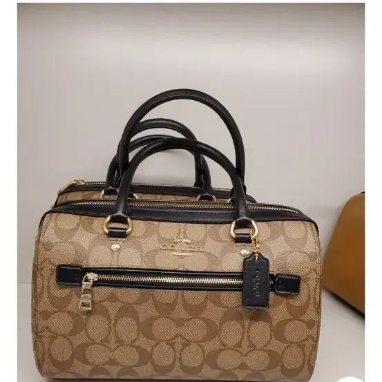 [BUNJANG] Coach Signature Rowan Satchel Tote Bag / 코치 시그니쳐 로완사첼 토트백