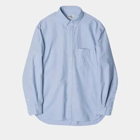 [BUNJANG] Roughside Shirring Oxford Shirt Sky Blue / 러프사이드 셔링셔츠 옥스포드 스카이블루 3