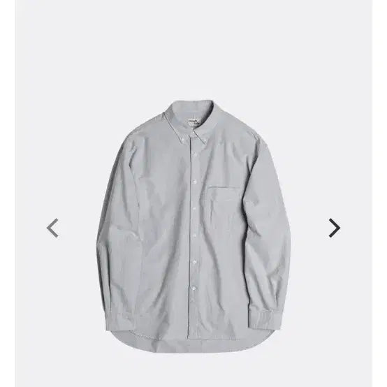 [BUNJANG] Roughside Shirring Oxford Gray Shirt 3 / 러프사이드 셔링 옥스포드 그레이 셔츠 3