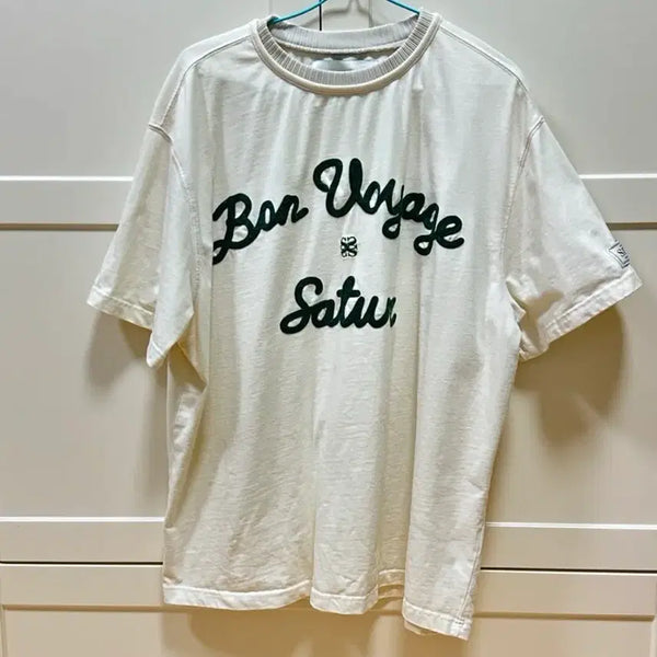 [BUNJANG] SATUR Bon Voyage Short Sleeve T-Shirt XL / SATUR 세터 본보이지 반팔 티셔츠 XL