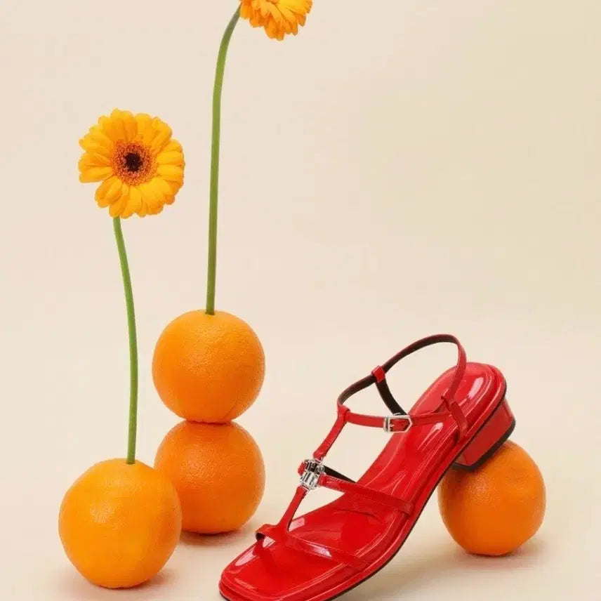 [BUNJANG] SUECOMMA BONNIE Cubic Strap Sandals (245) / 슈콤마보니 스트랩 샌들 큐빅 장식 245