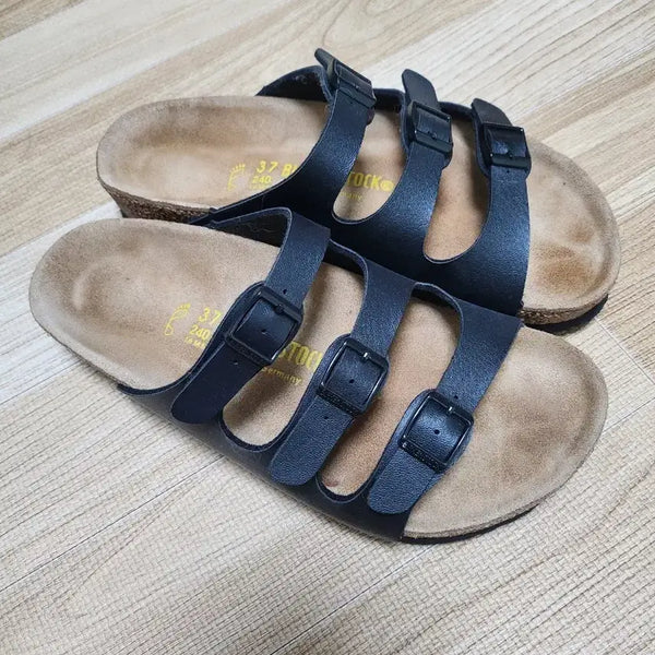 [BUNJANG] Birkenstock Florida Black Sandals Size 240 / 버켄스탁 플로리다 240