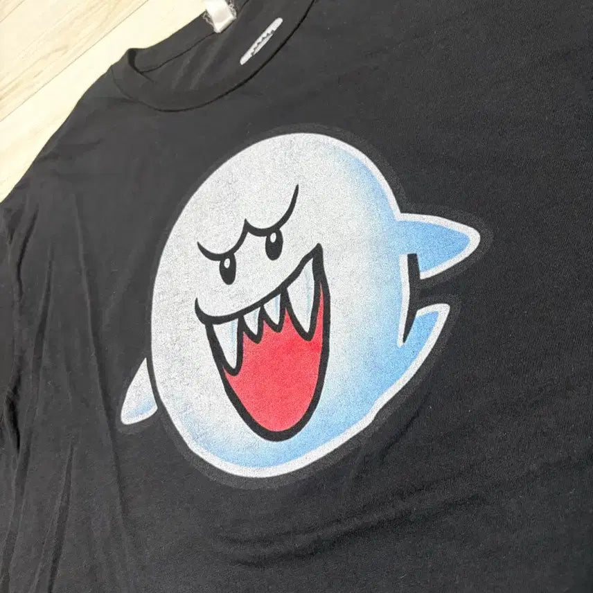 [BUNJANG] Nintendo Official Licensed "Boo" Graphic T-Shirt / 닌텐도 공식 라이센스 부끄부끄 그래픽 티셔츠