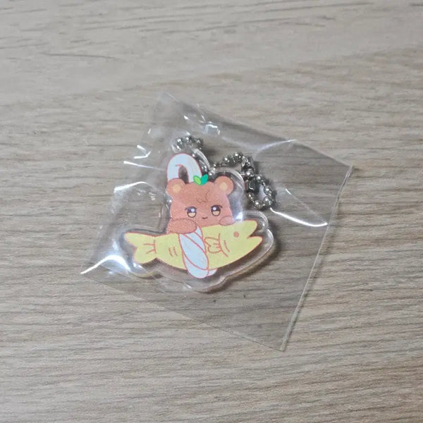 [BUNJANG] Ateez Jongho Annitiez Jjongbear Acrostic Keychain / [마지막가격]에이티즈 종호 애니티즈 쫑베어 액막이 키링