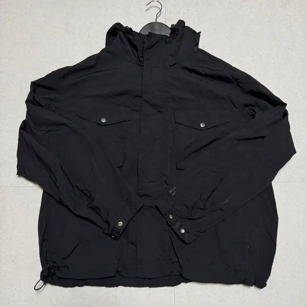 [BUNJANG] HAZZYS HIS Gorpcore Nylon Windbreaker Black / <L> HAZZYS HIS 헤지스 히스 고프코어 나일론 윈드브레이커 블랙