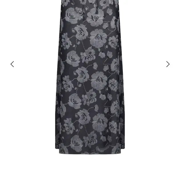 [BUNJANG] Poco Pocosca Floral Jacquard Maxi Skirt Grey / 포코포스카 플로랄 자카드 스커트 그레이