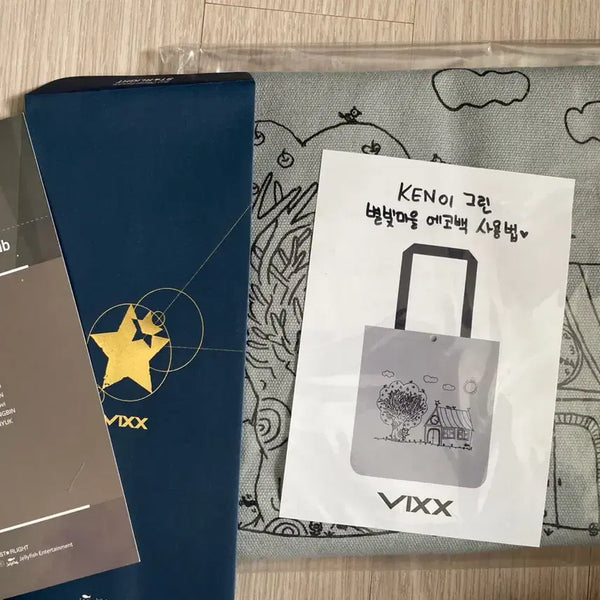 [BUNJANG] VIXX Ken Official Fanclub Goods Eco Bag / 빅스 켄 공식팬클럽 굿즈 에코백